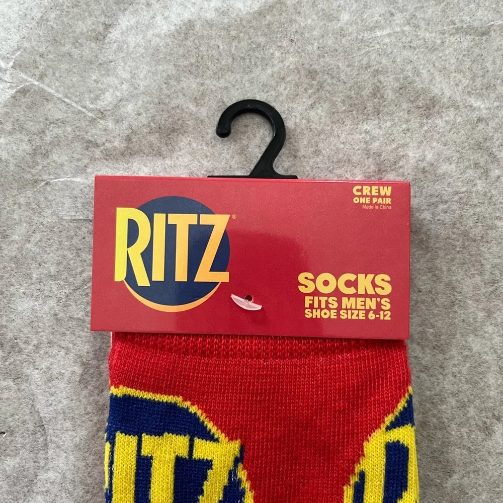 Ritz Crackers Socks Fits Men’s Size 6-12